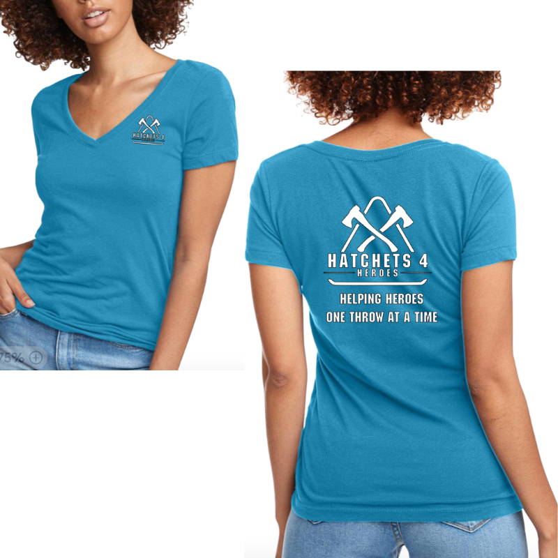 Blue Women's V-Neck Main Image